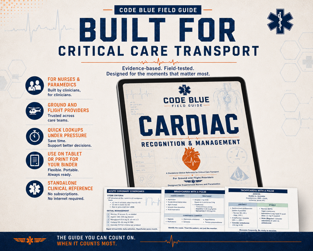 Code Blue Field Guide: Cardiac Emergencies