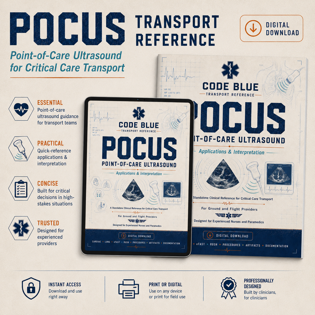 POCUS Guide for Critical Care Transport