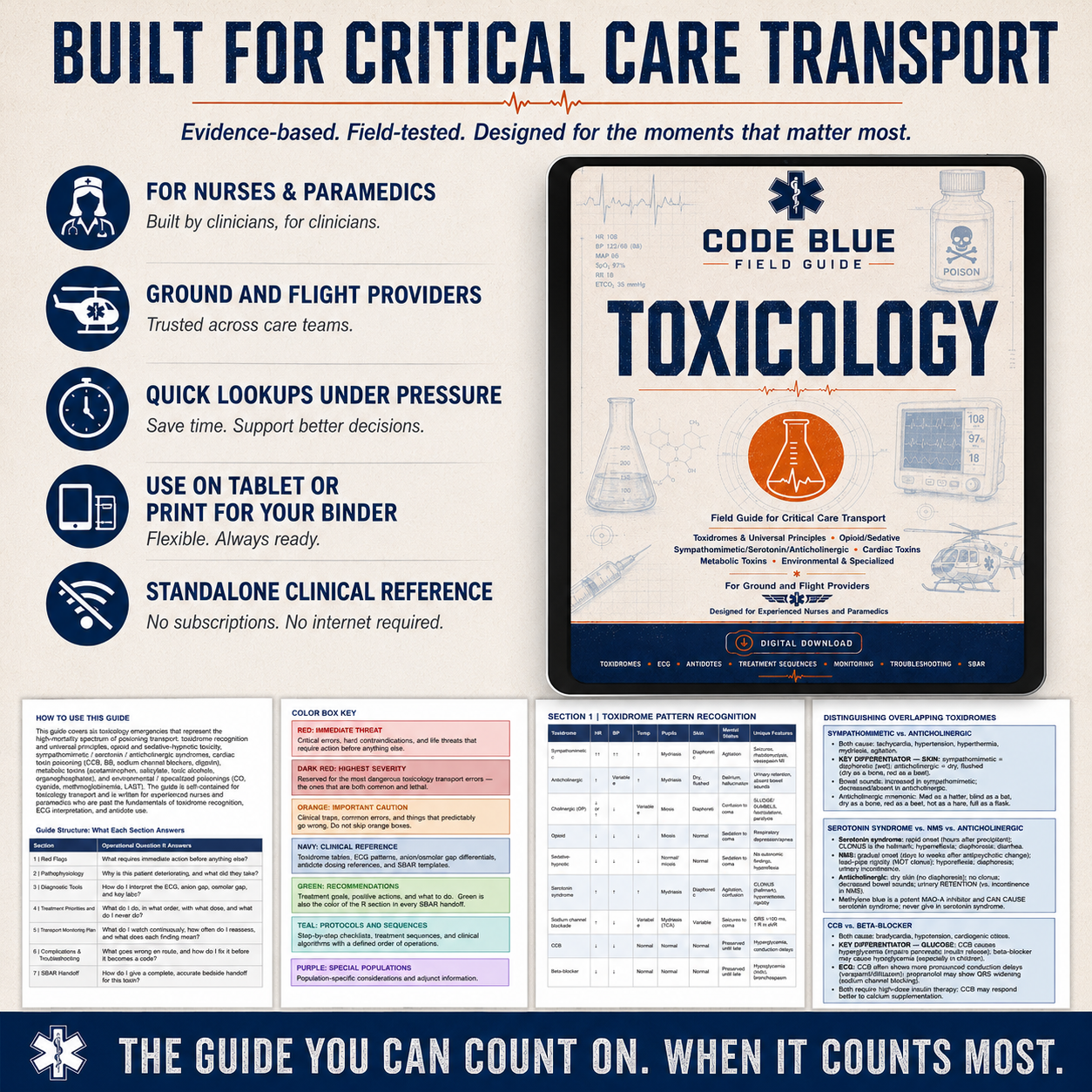 Toxicology Guide for EMS & Critical Care Transport