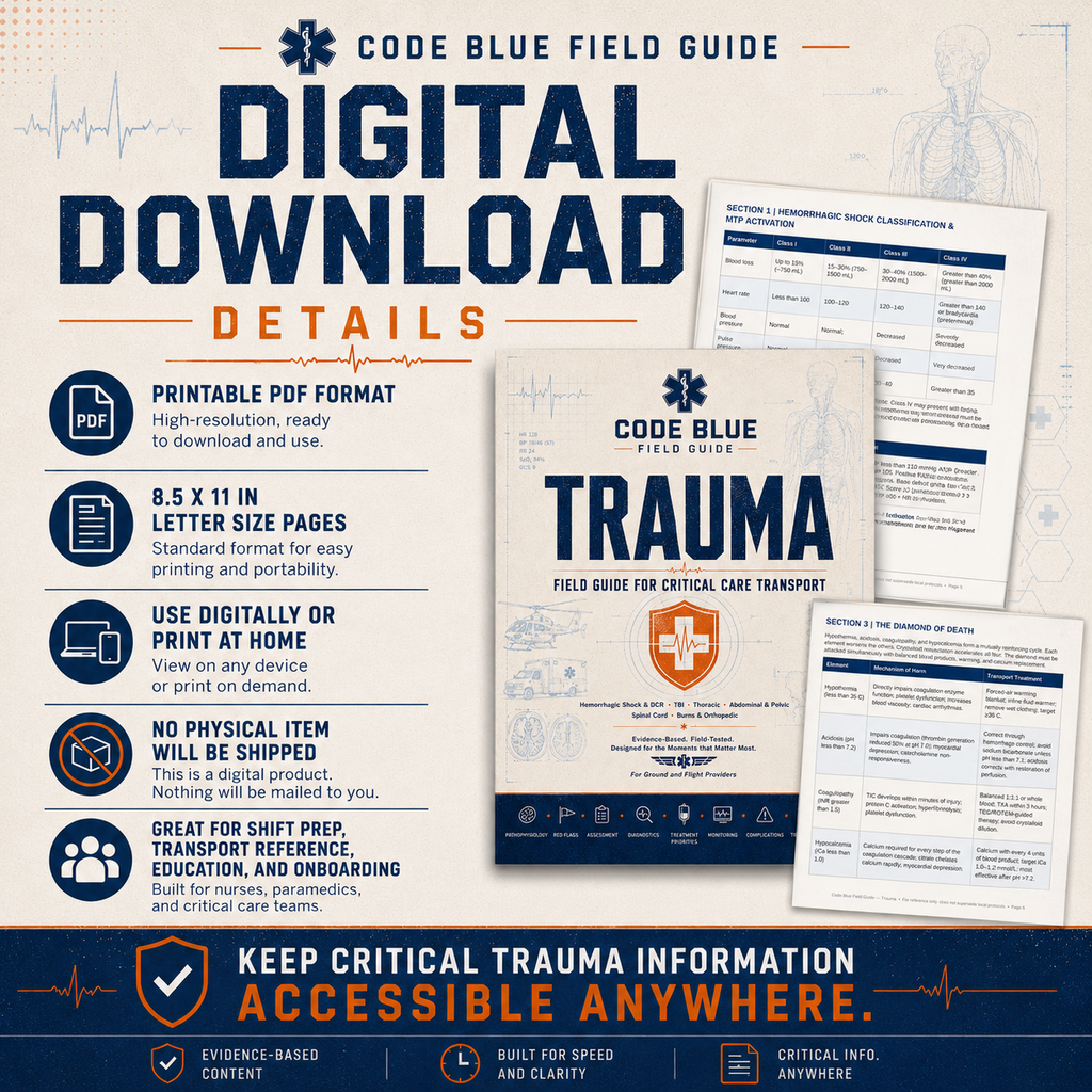 Trauma Guide for EMS & Critical Care Transport