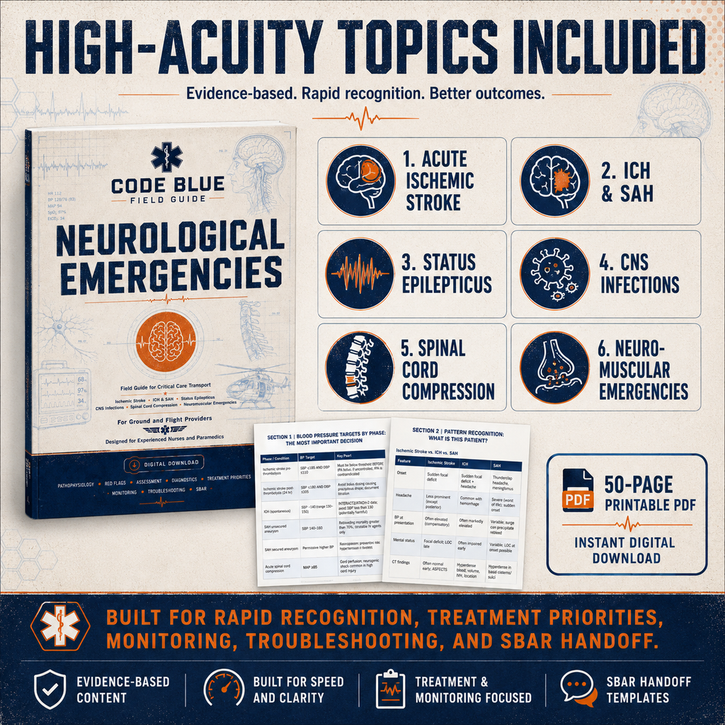 Neurological Emergency Guide for EMS & Critical Care Transport