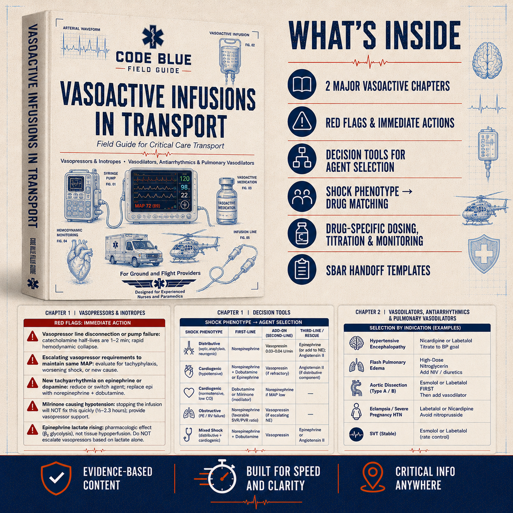 Vasoactive Infusions in Transport Field Guide PDF