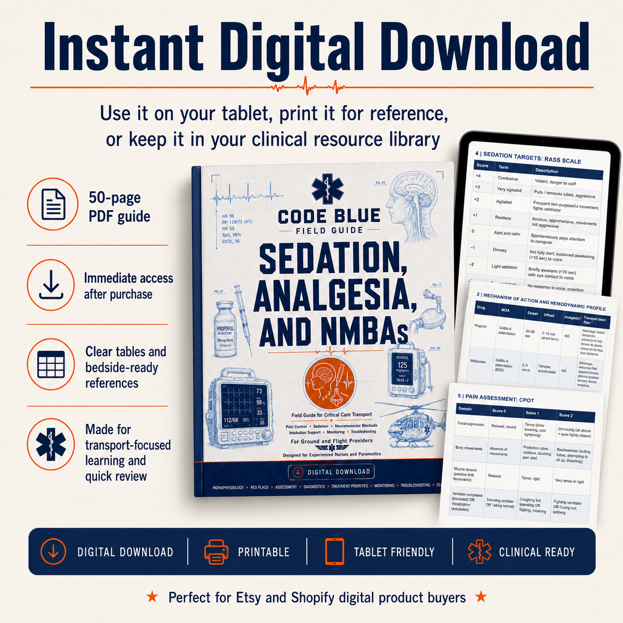 Sedation, Analgesia, and Neuromuscular Blocking Agent Transport Guide