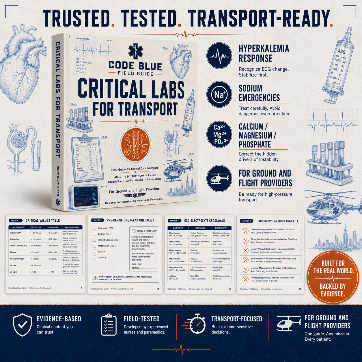 Critical Labs and Electrolyte Emergencies for Transport Field Guide PDF | EMS & CCT Reference
