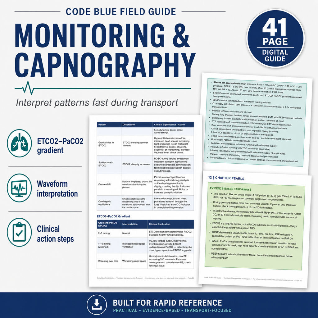 Ventilator Management Field Guide PDF | Mechanical Ventilation & CCT Reference