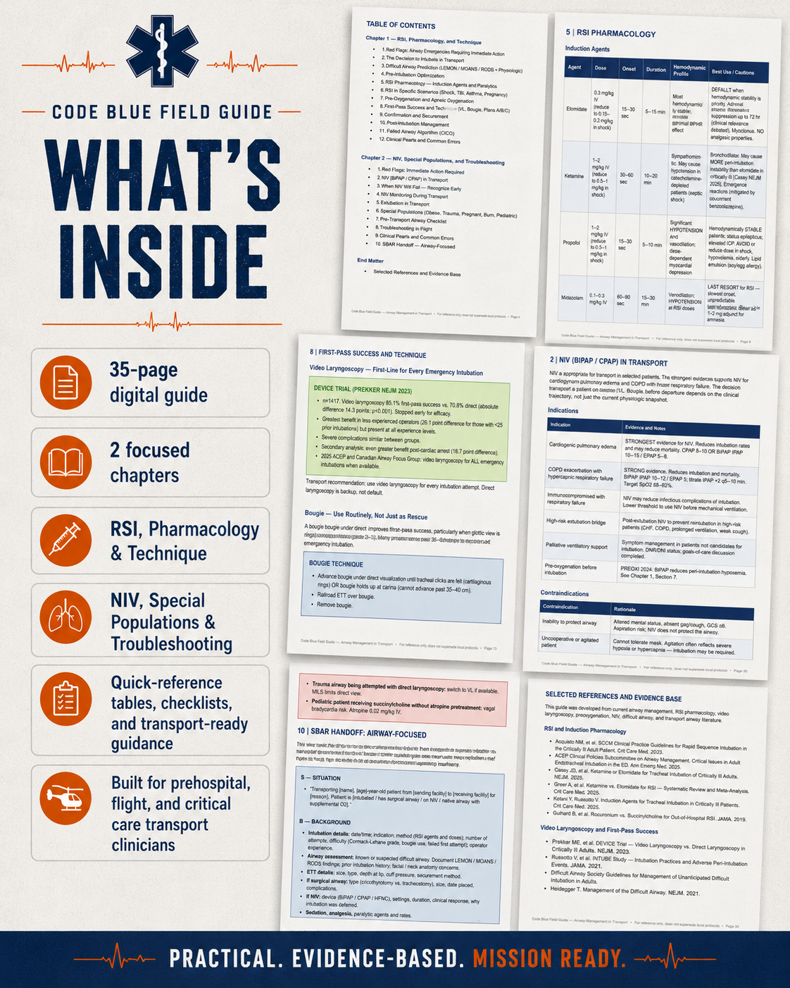 Airway Management Field Guide PDF | RSI, Intubation & CCT Reference