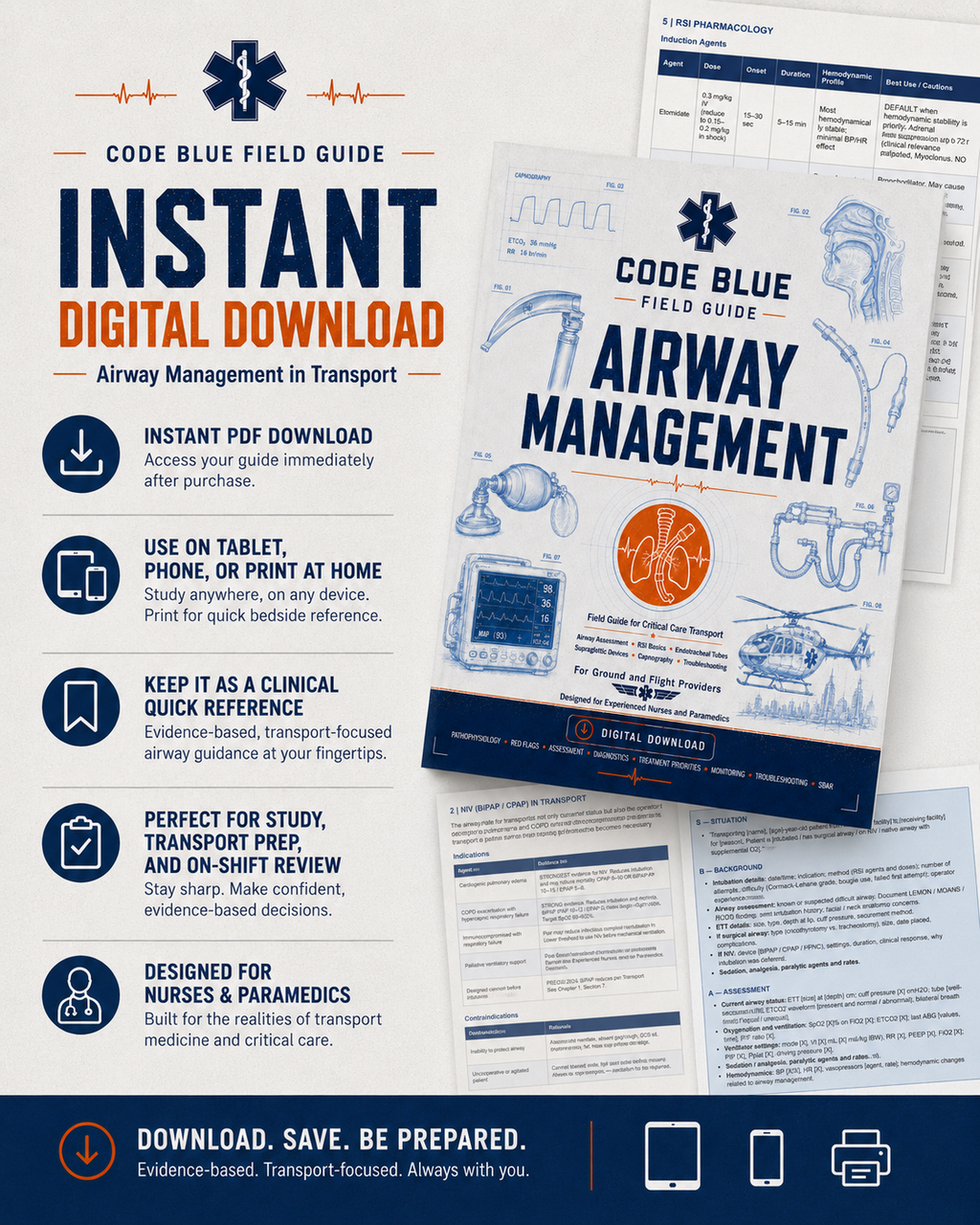 Airway Management Field Guide PDF | RSI, Intubation & CCT Reference