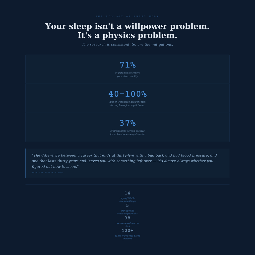 Sleep Recovery & Shift Rest Workbook | Printable PDF for Night Shift Workers | EMS Nurse Fire Paramedic Sleep Guide | Sleep Tracker